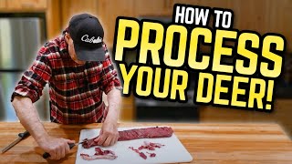 How to Process your Deer with Grant Woods  Field to Fork [upl. by Anaid509]