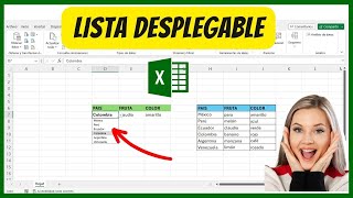 ✔️Cómo hacer LISTA DESPLEGABLE Independiente en EXCEL 2024 [upl. by Niad]