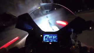 Motorbike records own crash traveling 160MPH  bmw s1000r s1000rr v4s mt10 gsxr cb1000r bikelife [upl. by Otrebron270]