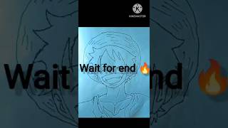 art drawing sketch anime viralvideo shorts shortvideo luffy [upl. by Agnesse630]