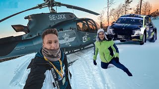 Unser HELIKOPTER STECKT FEST  WRC Schweden Umeå 🇸🇪 [upl. by Oreves]