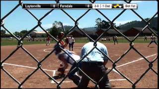 22 Maci Branstetter scores from 3rd on a pitch in the dirt for Ferndale [upl. by Beauchamp31]