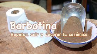 Barbotina para reparar unir distintas partes y decorar piezas de cerámica [upl. by Petua604]