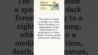 Ode to a Nightingale by John keats [upl. by Adlesirhc]