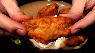 ASMR Eating Spicy Buffalo Wings [upl. by Arev]