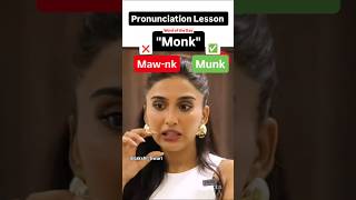 How NOT to pronounce the word  Monk english pronunciation uk us spokenenglish [upl. by Samanthia736]