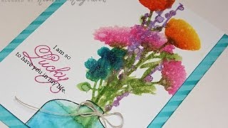 Distress Ink  Stencils Card [upl. by Ij]