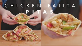 Chicken Fajita Pitas Recipe [upl. by Mandal]