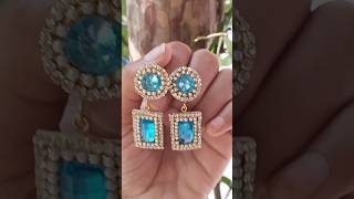 new simple earring making❤️😍 diy handmade jewellery viral shorts [upl. by Keryt]