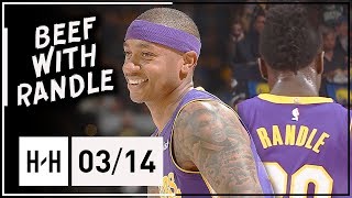 Isaiah Thomas Full Highlights Lakers vs Warriors 20180314  20 Pts Beef with Randle [upl. by Cimah266]