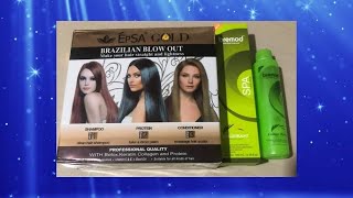 Epsa Gold Brazilian Blowout Bremod spa hair color with oxidizing cream [upl. by Inot]