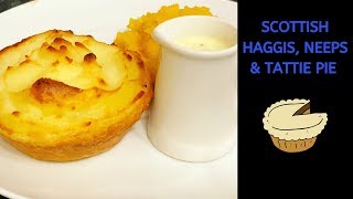 Scottish Haggis Neeps amp Tattie pie  Recipe  Burns supper [upl. by Enilauqcaj]