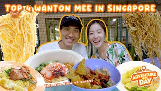 Top 4 Wanton Noodles in Singapore  Adventure Of The Day Episode 17 [upl. by Ahgiela]