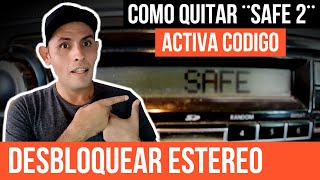 COMO QUITAR SAFE 2 DE ESTEREO VW  Como poner código de estereo 2021 [upl. by Eceinal]