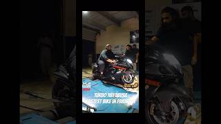 Insane Hayabusa turbo makes 513whp on Mustang dyno [upl. by Rush]