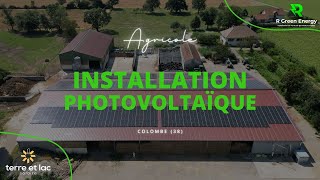 INSTALLATION PHOTOVOLTAÏQUE AGRICOLE  300 KWC  TERRE ET LAC  COLOMBE 38 [upl. by Gaudet]