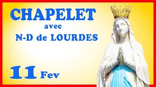 CHAPELET 🙏 Dimanche 11 Février  NOTRE DAME DE LOURDES [upl. by Seiden]