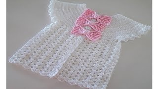 Yuvarlak robalı yelek yapimi tig isi yelek yapimi tig isi bebek yelegi yapımıcrochet pattern baby [upl. by Suoiluj]