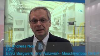 Video Statement BWG Bergwerk und Walzwerk Maschinenbau GmbH [upl. by Mccall]