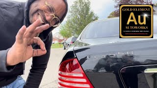 How To Remove Trunk Emblems  From Mercedes CLS550 👉 S55 AMG [upl. by Nyleuqcaj]