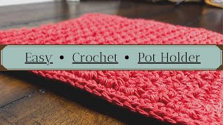 FREE EASY CROCHETED Pot Holder For Beginners [upl. by Buddy]