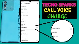 Tecno spark 8 phone call main voice change settings any call voice change [upl. by Nylaj]