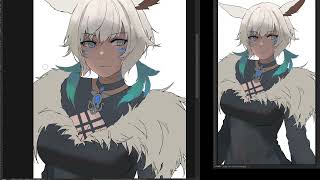 【yohan1754】  Yshtola Rhul Final Fantasy  REAL TIME  DIGITAL PAINTING [upl. by Freemon784]