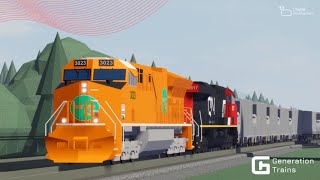 Railfanning in Generation Trains Roblox PART 1 [upl. by Wini]