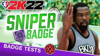 Best Shooting Badges in NBA 2K22 Sniper Badge Green Window Breakdown [upl. by Nylrac106]