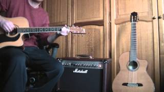 Marshall AS50D Acoustic Amp  demo [upl. by Godspeed]