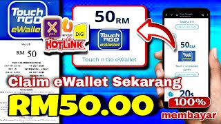 TERBARU cara claim RM50 ewallet masuk touch n go FREE je 2024 [upl. by Flip]