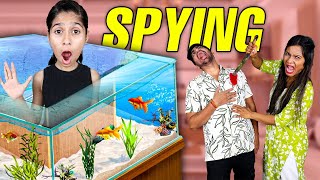 Spying On Sanket amp Priti Using a FISH TANK  Extremly Shocking [upl. by Tigram257]