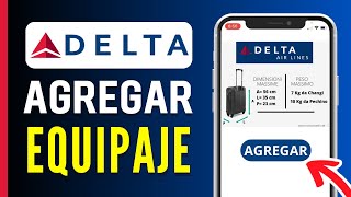 Cómo AGREGAR EQUIPAJE en Delta Airlines  Guía Paso a Paso [upl. by Winnick]