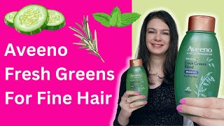 Aveeno Volumising Fresh Greens Blend Shampoo amp Conditioner Review [upl. by Swithbart]