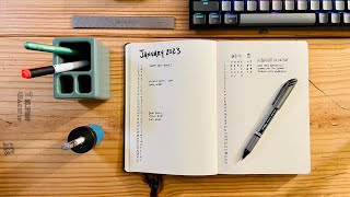 Minimalist Bullet Journal Setup for the New Year [upl. by Onitnelav]