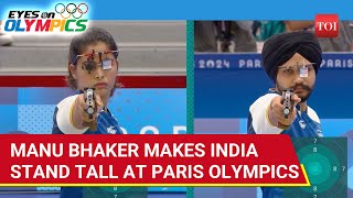 Manu Bhaker Bags 2nd Medal At Paris In Historic Feat I Olympics 2024 I Sarabjot Singh [upl. by Elmore]