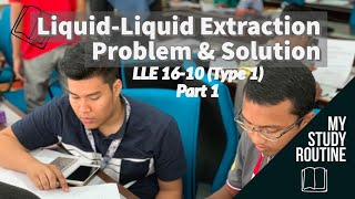 Part 1 LiquidLiquid Extraction Problem amp Solution Type 1 LLE 1610 [upl. by Kiefer]