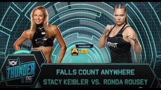 WCW THUNDER 44 Stacy Keibler v Ronda Rousey [upl. by Enimzaj]