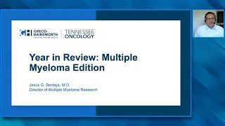 Chimeric Antigen Receptor TCell Therapy Bispecific Antibodies and ADCs for MM Jesús G Berdeja MD [upl. by Waldner]