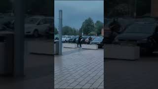 Armed police arrested two people outside Langley College in Slough this evening london [upl. by Rehtaeh]