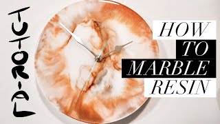 How To Marble Resin  Easy Tutorial [upl. by Macomber]