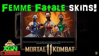 Mortal Kombat 11 how to unlock Klassic Femme Fatale skin pack on PS4 [upl. by Yokoyama548]