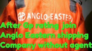 After Gp rating how to get job in Anglo Eastern shipping companyAngloEastern mein job keise mile [upl. by Luwana]