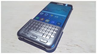 Samsung Galaxy S6 edge Plus Keyboard Cover deutsch hands on [upl. by Delbert383]