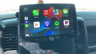 BOSS AUDIO BCPA9 APPLE CARPLAY DURING THE DAY IN RAM 1500 [upl. by Levitt]