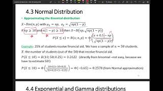 Continuous Random Variables Expected Values and the Normal Distribution [upl. by Oivat]