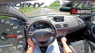 RENAULT MEGANE RS TROPHY 275  TOP SPEED on AUTOBAHN [upl. by Norrag]