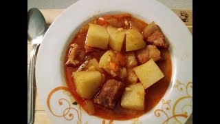 MEMORIES OF MACEDONIA  KOMPIR MANDZA Macedonian Potato Stew [upl. by Justina702]