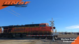 Hole Brothers Road Railroad Crossing Near Cut Bank Montana [upl. by Ayenat440]