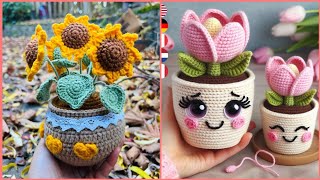 MOST EFFICIENT CROCHET PLANTS DESIGN ❤️crochet plants [upl. by Abrahan]